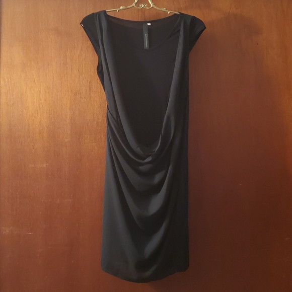 McGinn Knightsbridge draped black dress - Picture 1 of 12